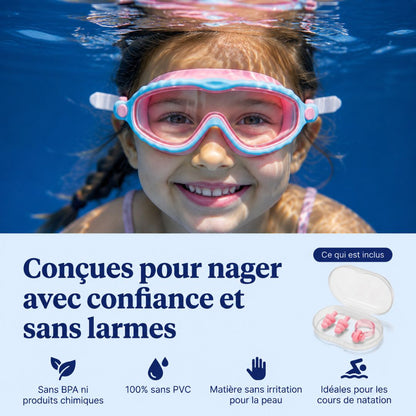 Lunettes de Piscine Kids – Confort et Protection Anti-Larmes