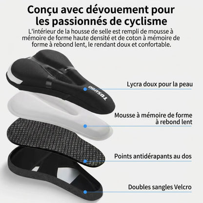 Housse de Selle Confort – Roulez sans douleur, profitez de chaque trajet