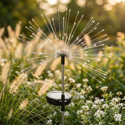 Lampes Solaires Jardin LED Feu d’Artifice – Éclairage Extérieur Magique
