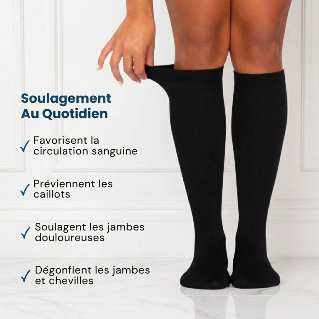 Chaussettes de Compression Confort+ – Légèreté