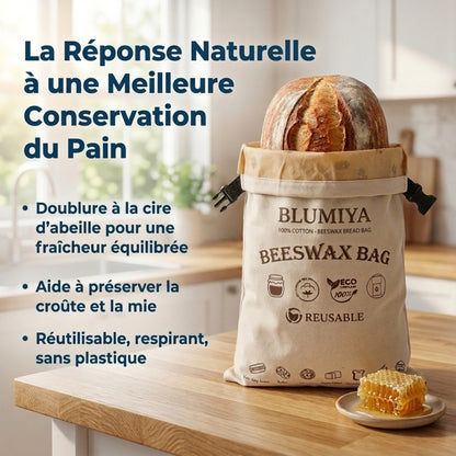 Sac à Pain en Cire d'Abeille – Conservez votre pain frais plus longtemps