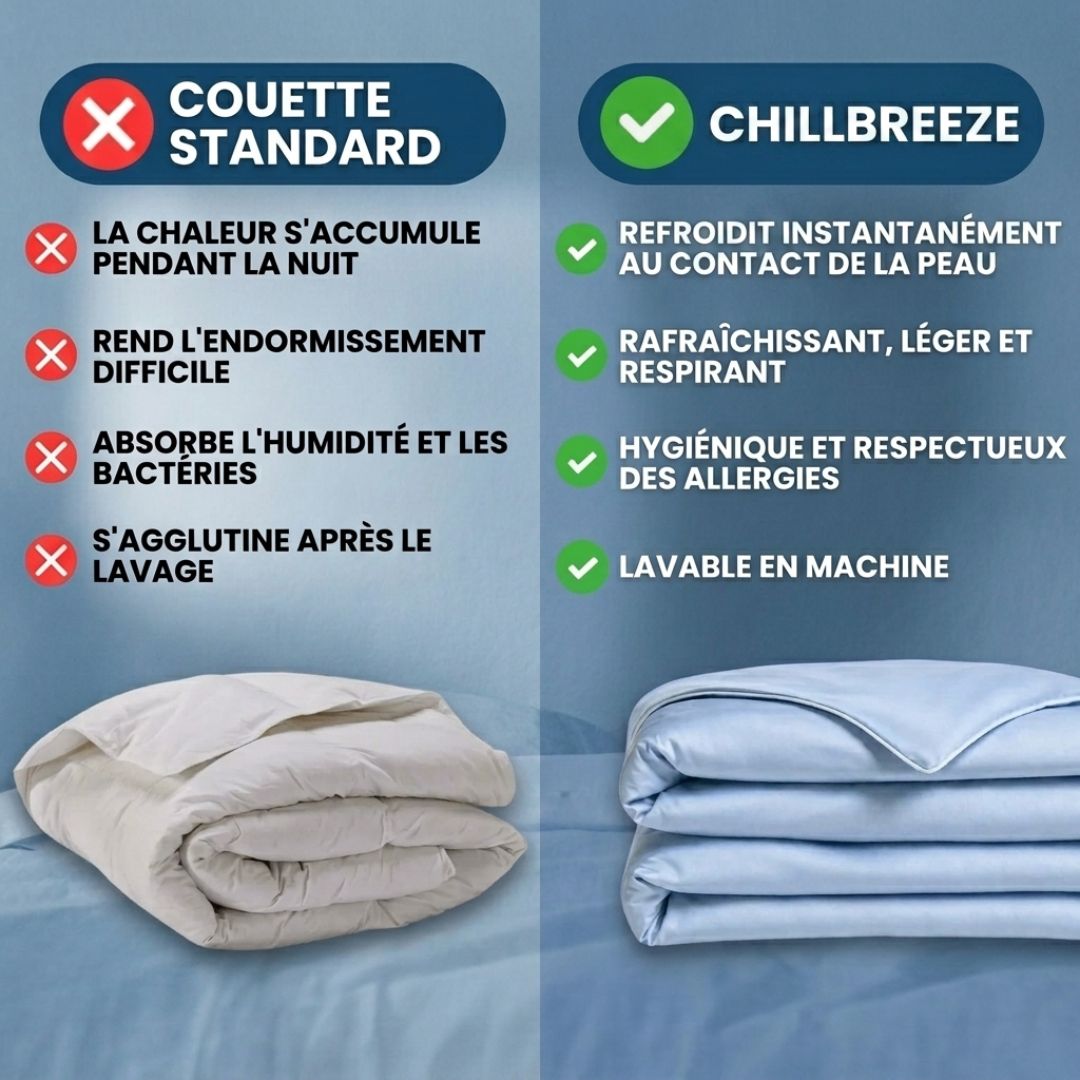 Couette ChillBreeze – Dormez au frais toute la nuit