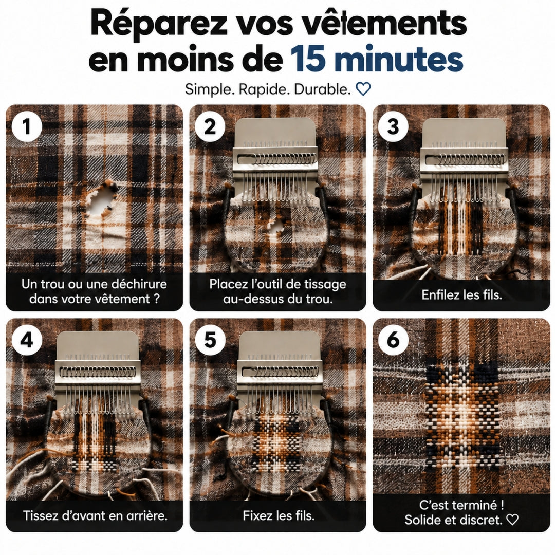 Kit Réparation Textile Créatif – Donnez une seconde vie à vos vêtements