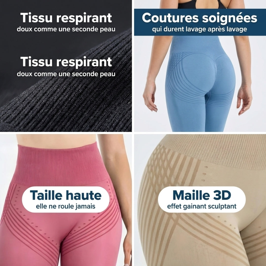 Legging Sculptant 3D – Silhouette affinée & effet lisse immédiat