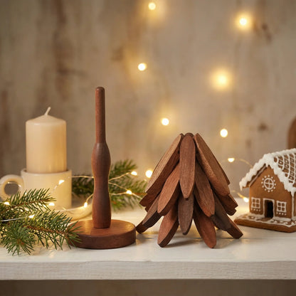 Support Décoratif en Bois – Protection thermique au quotidien