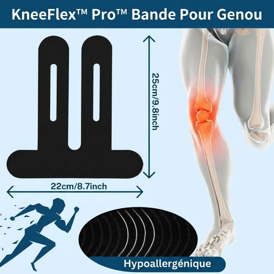 KneeFlex™ – Soutien du genou, confort et mobilité