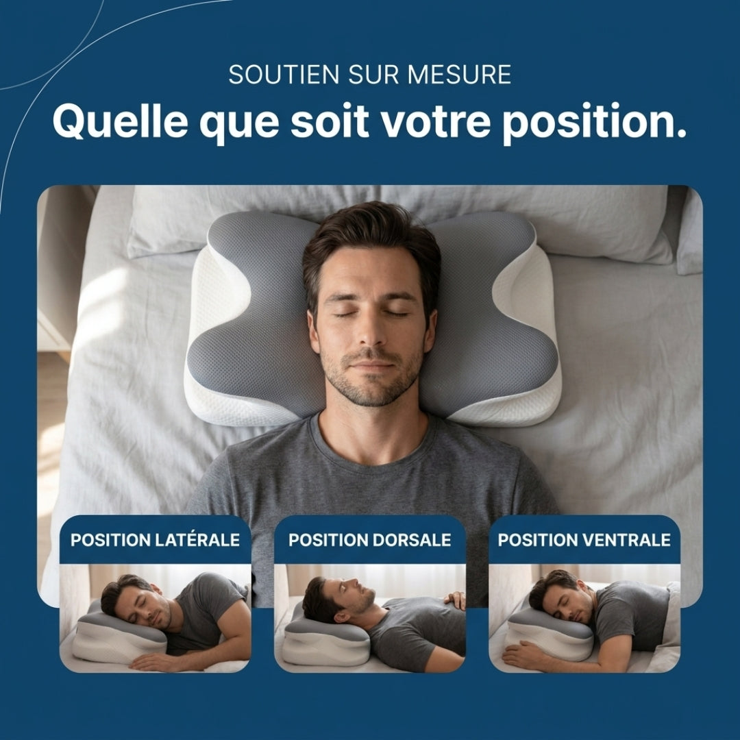Oreiller NuageFlex™ – Le soutien idéal pour des nuits plus reposantes