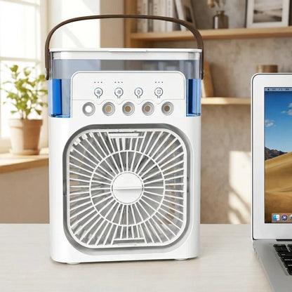 ClimaFlow – Ventilateur Rafraîchissant 3-en-1 Portable