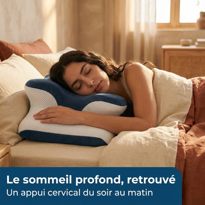 Oreiller CerviRelax™ – Soulagez vos cervicales et dormez sans douleur