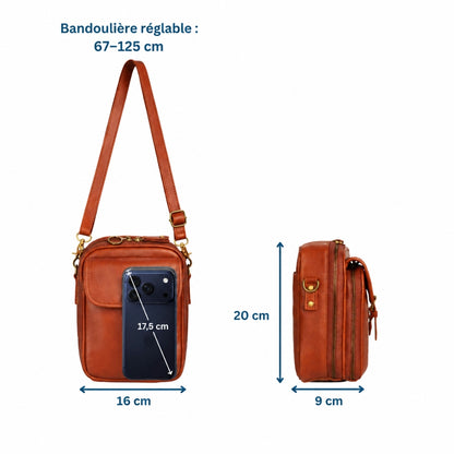 Sac Crossbody Urban Secure – Élégance & Organisation