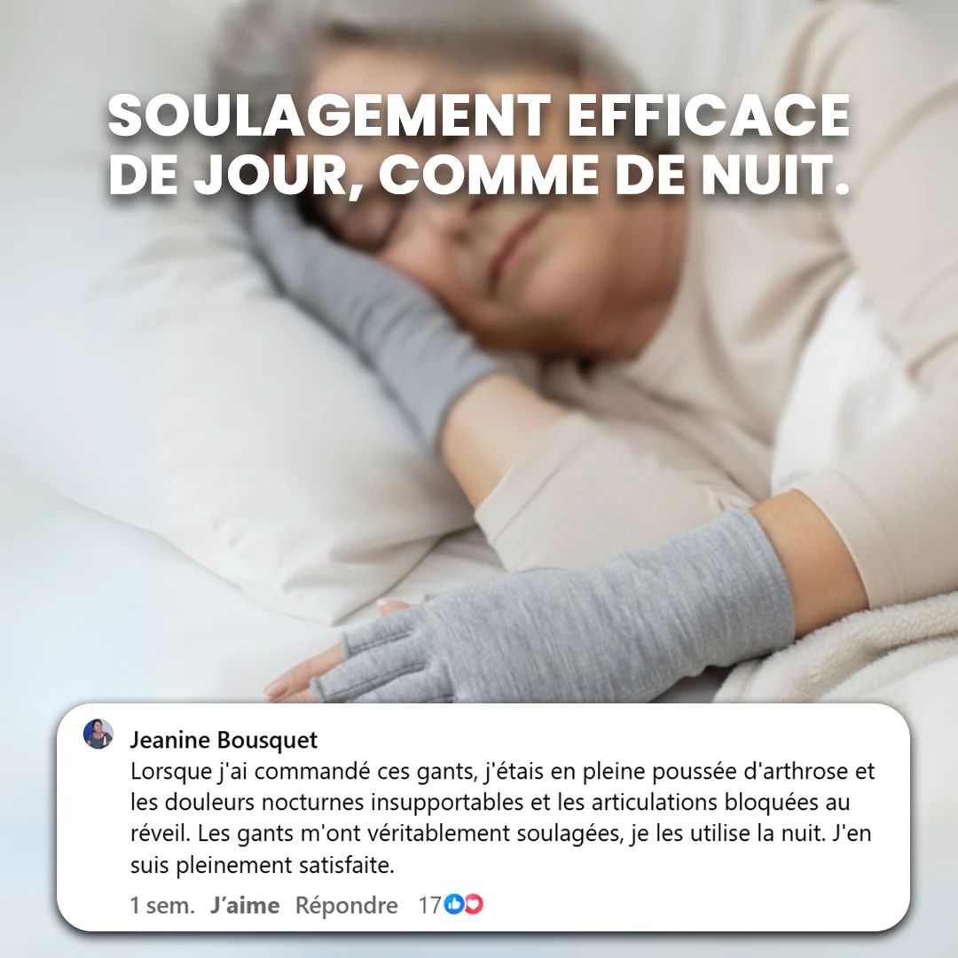 Gants de Compression Bambou – Soulagement Naturel pour les Mains Raides