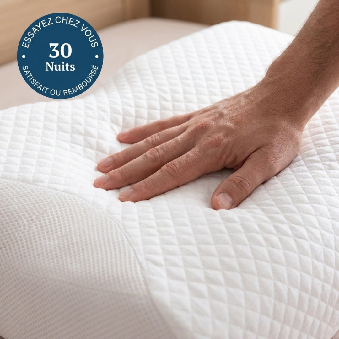 Oreiller ErgoNuque™ – Réveillez-vous avec une sensation de confort retrouvée