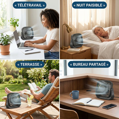 Mini Ventilateur USB Portable – Restez au frais partout