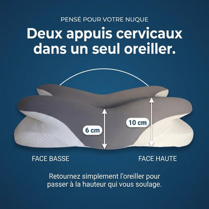 Oreiller NuageFlex™ – Le soutien idéal pour des nuits plus reposantes