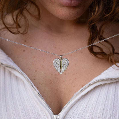 Collier Ange Protecteur – Votre cœur gravé pour toujours