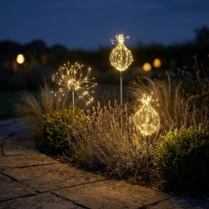 Lampes Solaires Jardin LED Feu d’Artifice – Éclairage Extérieur Magique