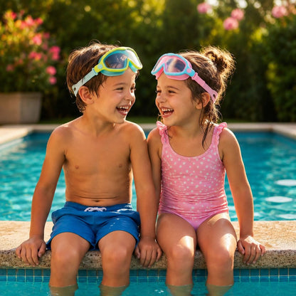 Lunettes de Piscine Kids – Confort et Protection Anti-Larmes