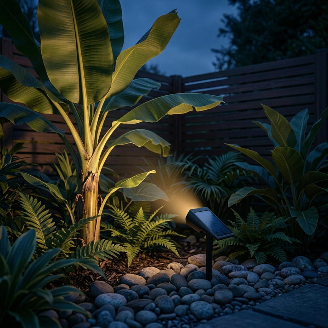 Projecteur solaire extérieur – Illuminez votre jardin sans effort