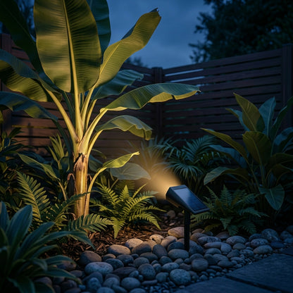 Projecteur solaire extérieur – Illuminez votre jardin sans effort