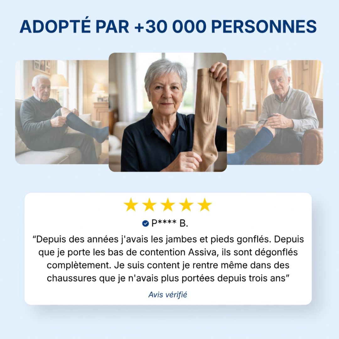 Bas de Compression Zippés – Jambes Légères et Confortables