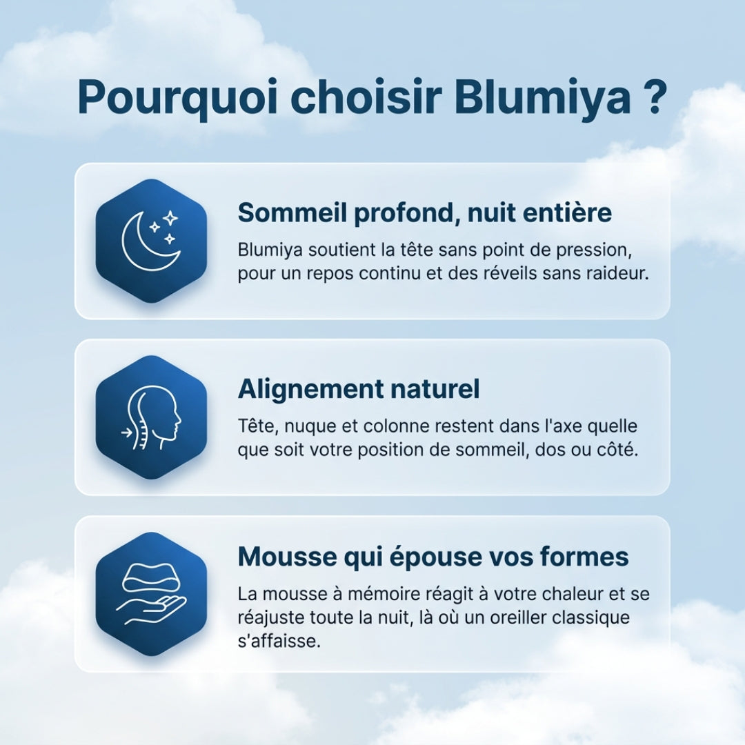 Oreiller ErgoCervical – Dormez mieux, réveillez-vous sans tensions
