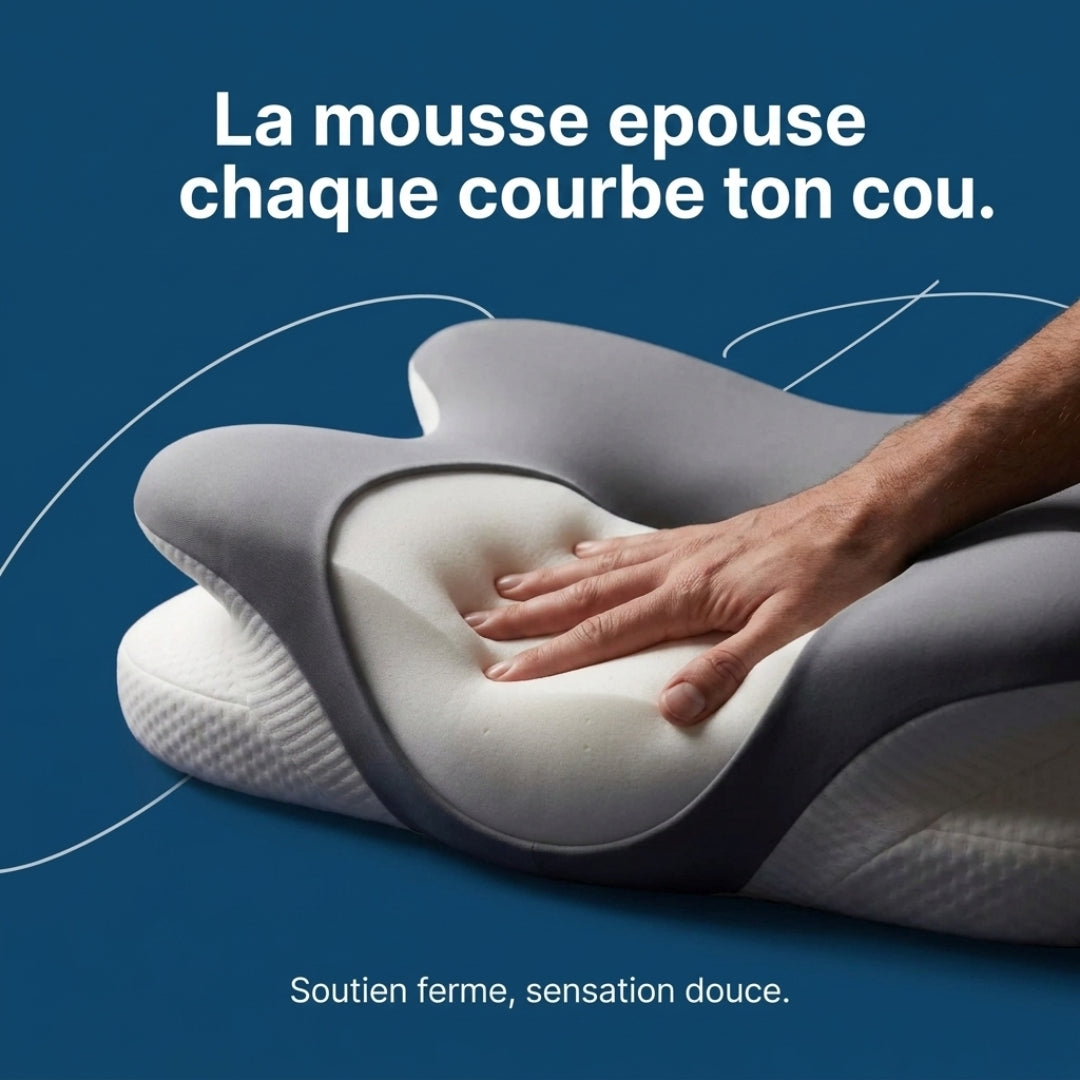 Oreiller NuageFlex™ – Le soutien idéal pour des nuits plus reposantes