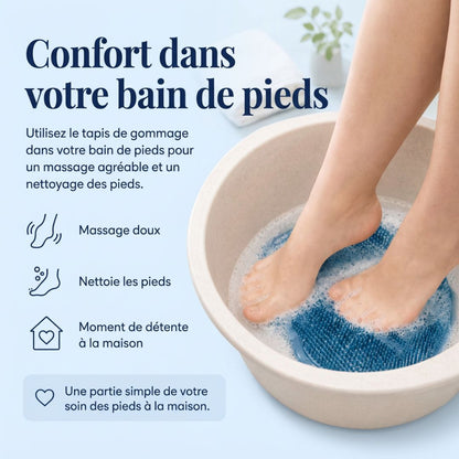 Brosse de Douche Silicée – Nettoyez et Massez vos Pieds Facilement