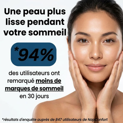 Oreiller Anti-Rides NapConfort – Dormez, Préservez et Sublimez Votre Peau
