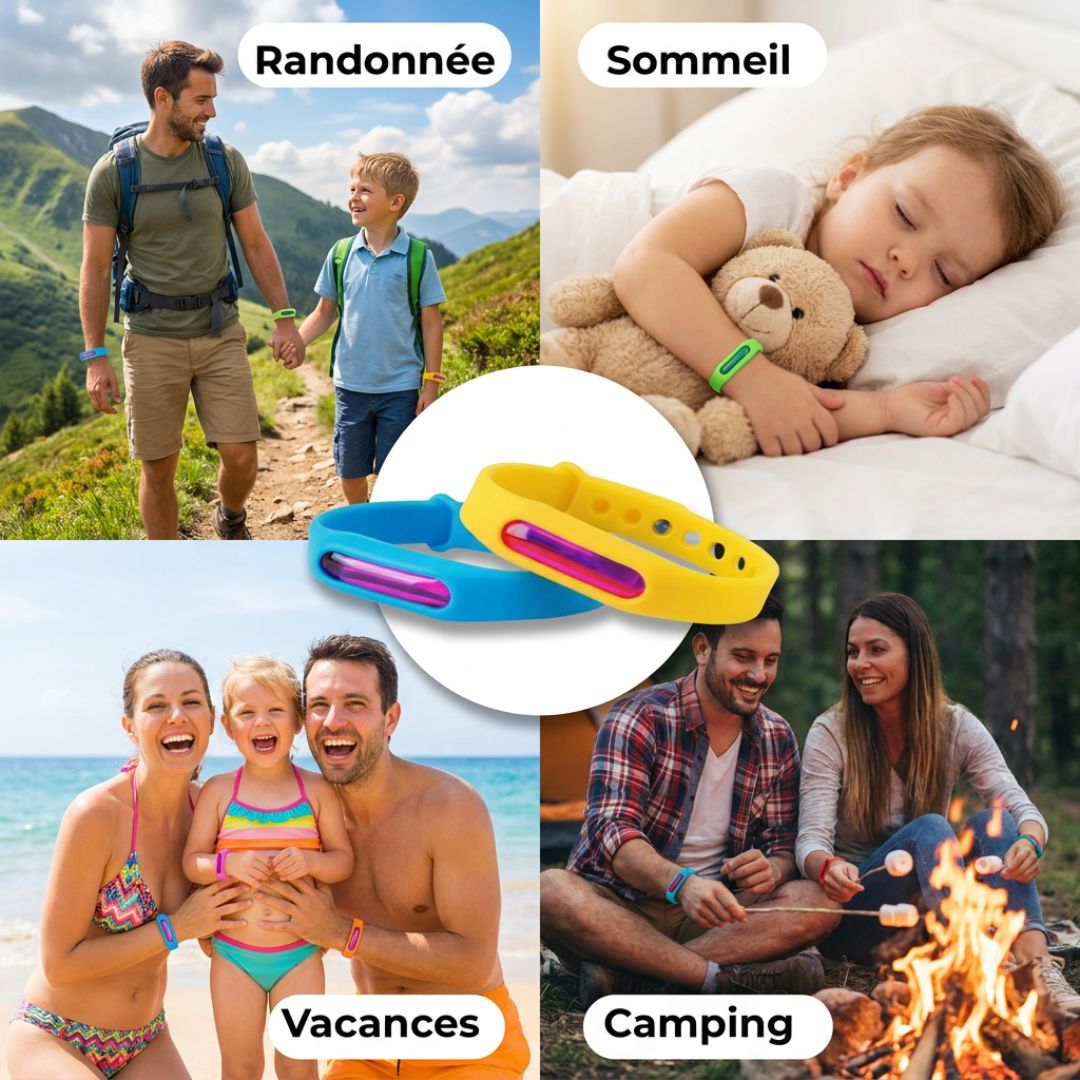 Bracelet Anti-Moustique – Protégez vos proches naturellement