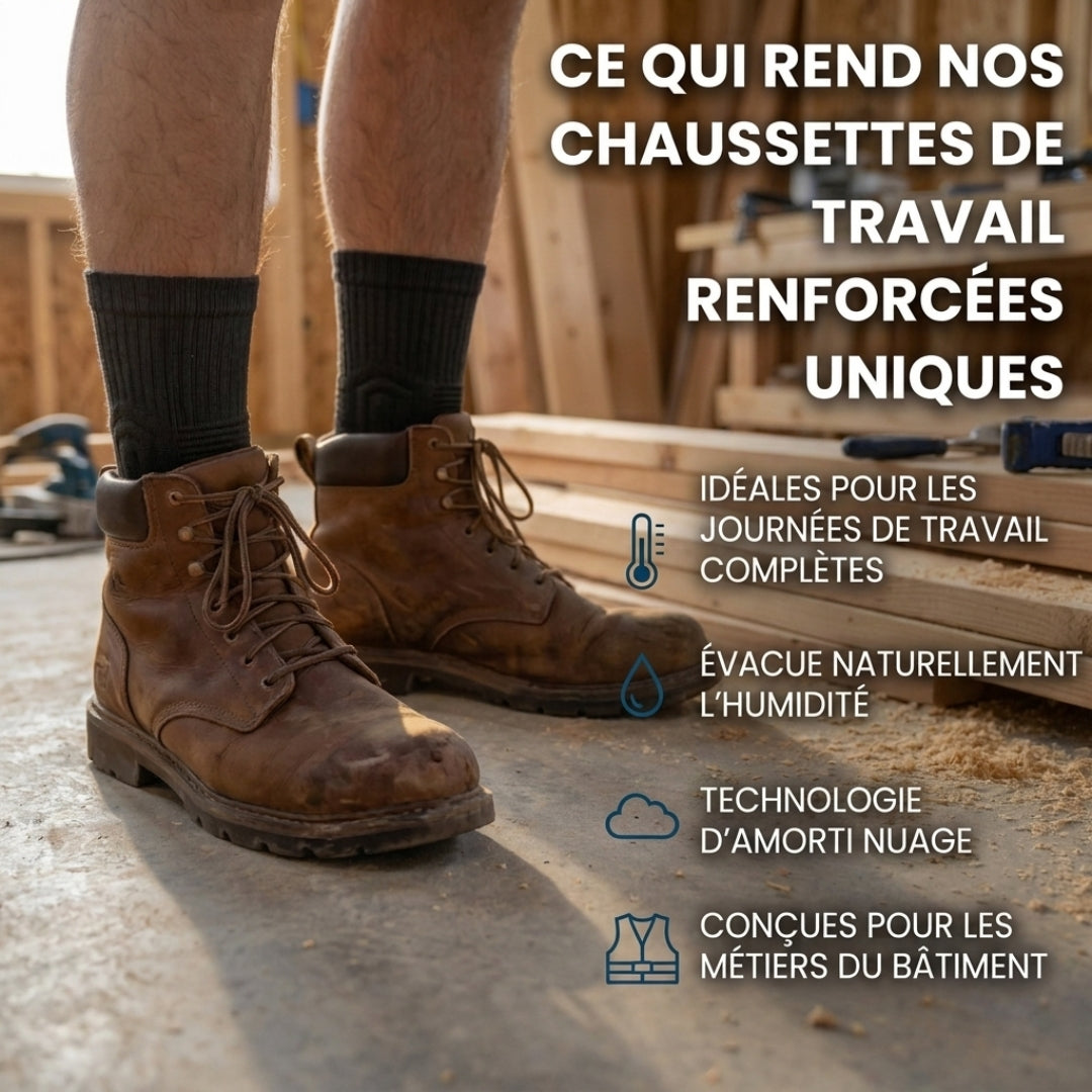 Chaussettes WorkShield – Confort et résistance au quotidien
