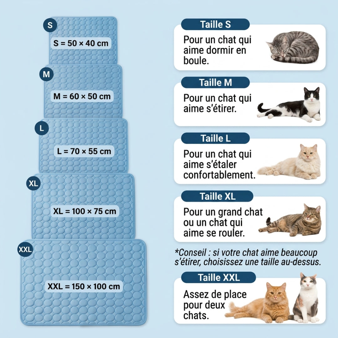 Tapis Rafraîchissant pour Chat – Offrez-lui un confort immédiat