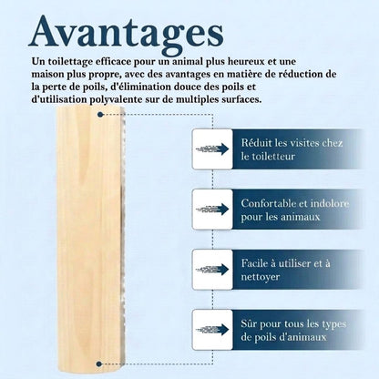Brosse FluffCare™ – Retirez les poils morts, sans douleur