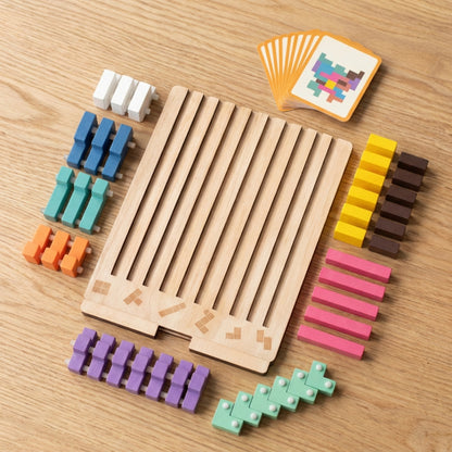 Tétris en Bois Montessori – Le jeu malin qui développe l’esprit des enfants