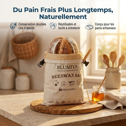 Sac à Pain en Cire d'Abeille – Conservez votre pain frais plus longtemps