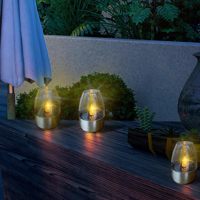 Photophore solaire lumineux à LED – Créez une ambiance magique