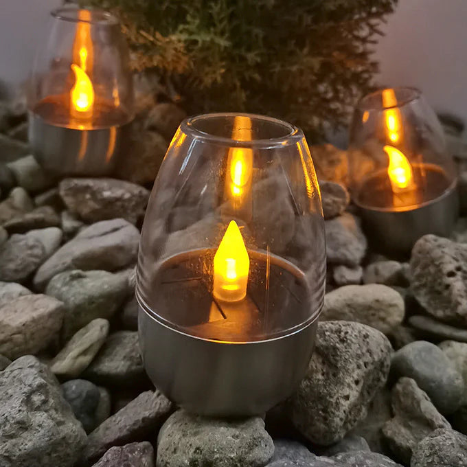 Photophore solaire lumineux à LED – Créez une ambiance magique