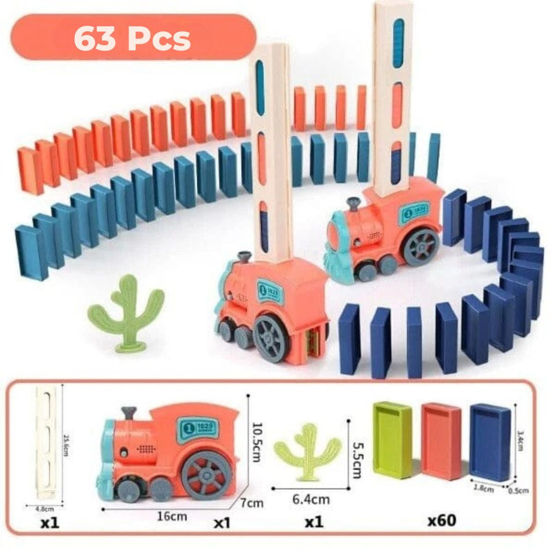 Train Domino Express – Apprentissage ludique et parcours colorés