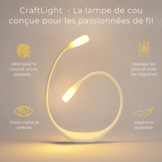 Lampe de Cou CraftLight – Lumière ciblée & Confort Mains Libres