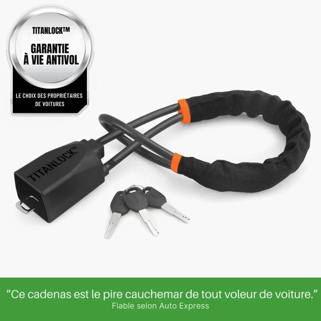 TITANLOCK™– Bloquez votre volant, protégez votre véhicule en un geste