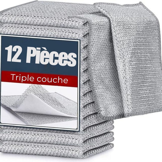 Chiffons Abrasifs Multi-Usage – Nettoyez sans effort et sans rayer (Lot de 10)