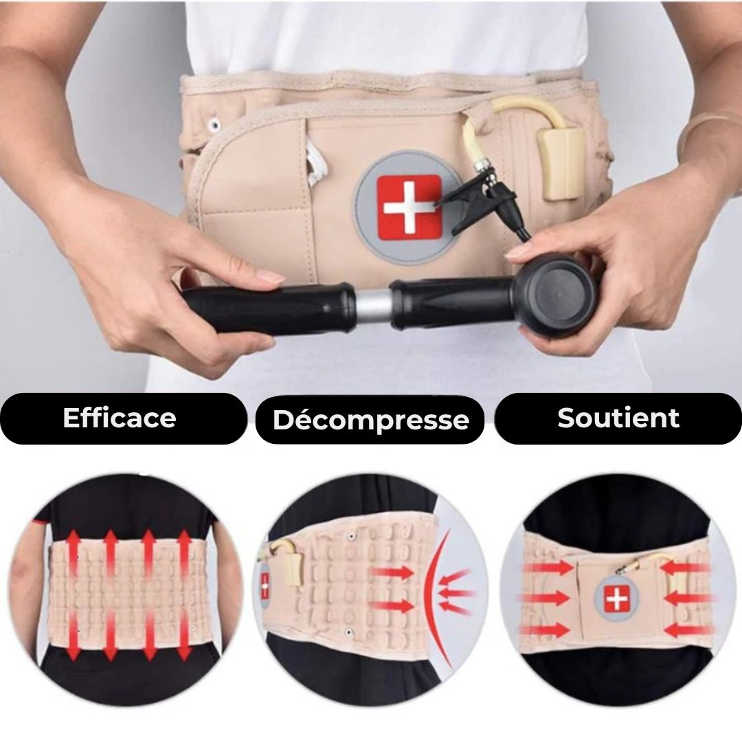 Ceinture Décompressive 2-en-1 – Soulagez votre dos dès les premières minutes