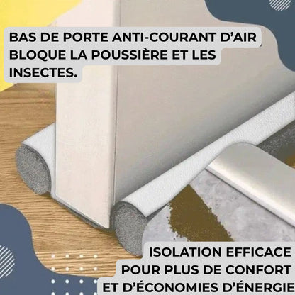 Bande Stop-Froid 2-en-1 – Dites adieu aux courants d’air et aux nuisibles