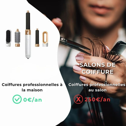 Styler AirCurl 5-en-1 – Coiffure parfaite sans chaleur extrême