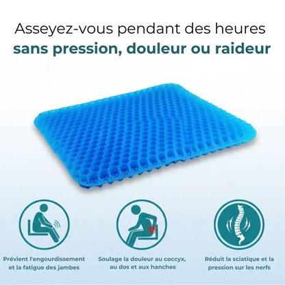 Coussin Gel Confort – Soulagement Instantané & Assise Durable