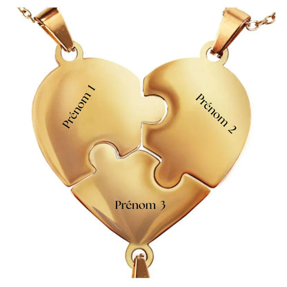 PuzzleHeart – Collier Famille Personnalisé