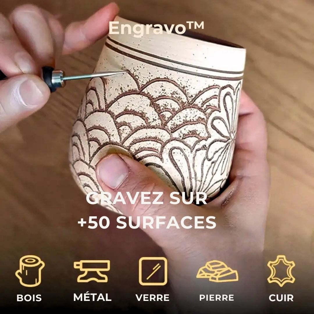 Engravo™ Le stylo graveur électrique de précision