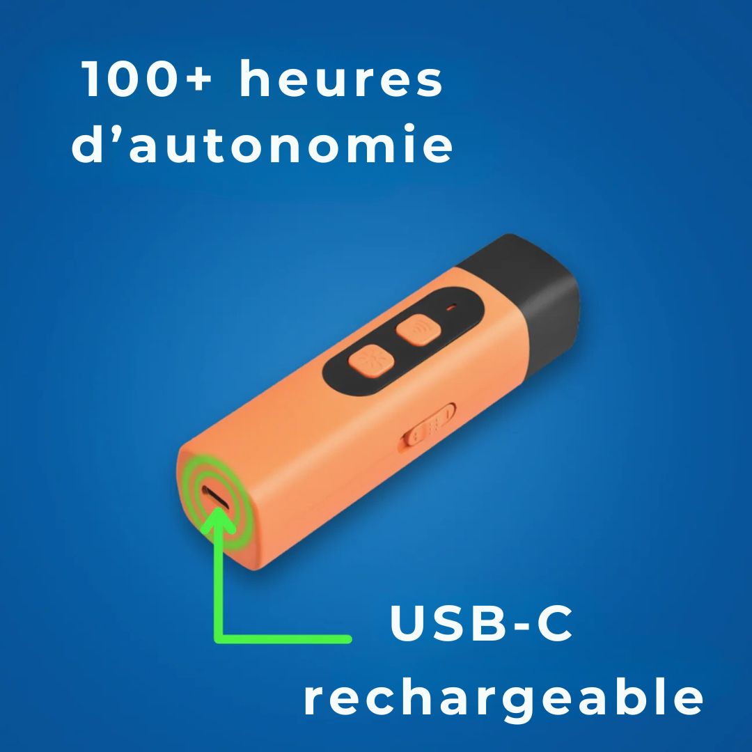 Dispositif Anti-Aboiement Ultrason – Aidez votre chien à rester calme, sans stress