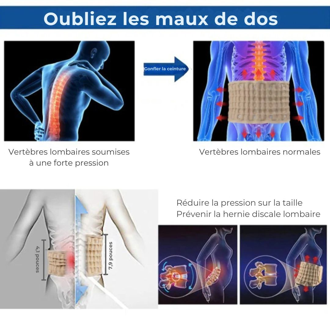 Ceinture Décompressive 2-en-1 – Soulagez votre dos dès les premières minutes