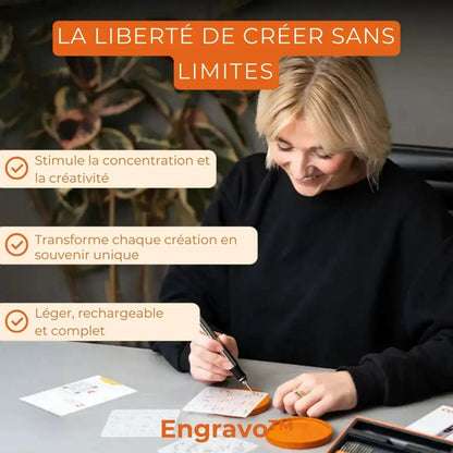 Engravo™ Le stylo graveur électrique de précision