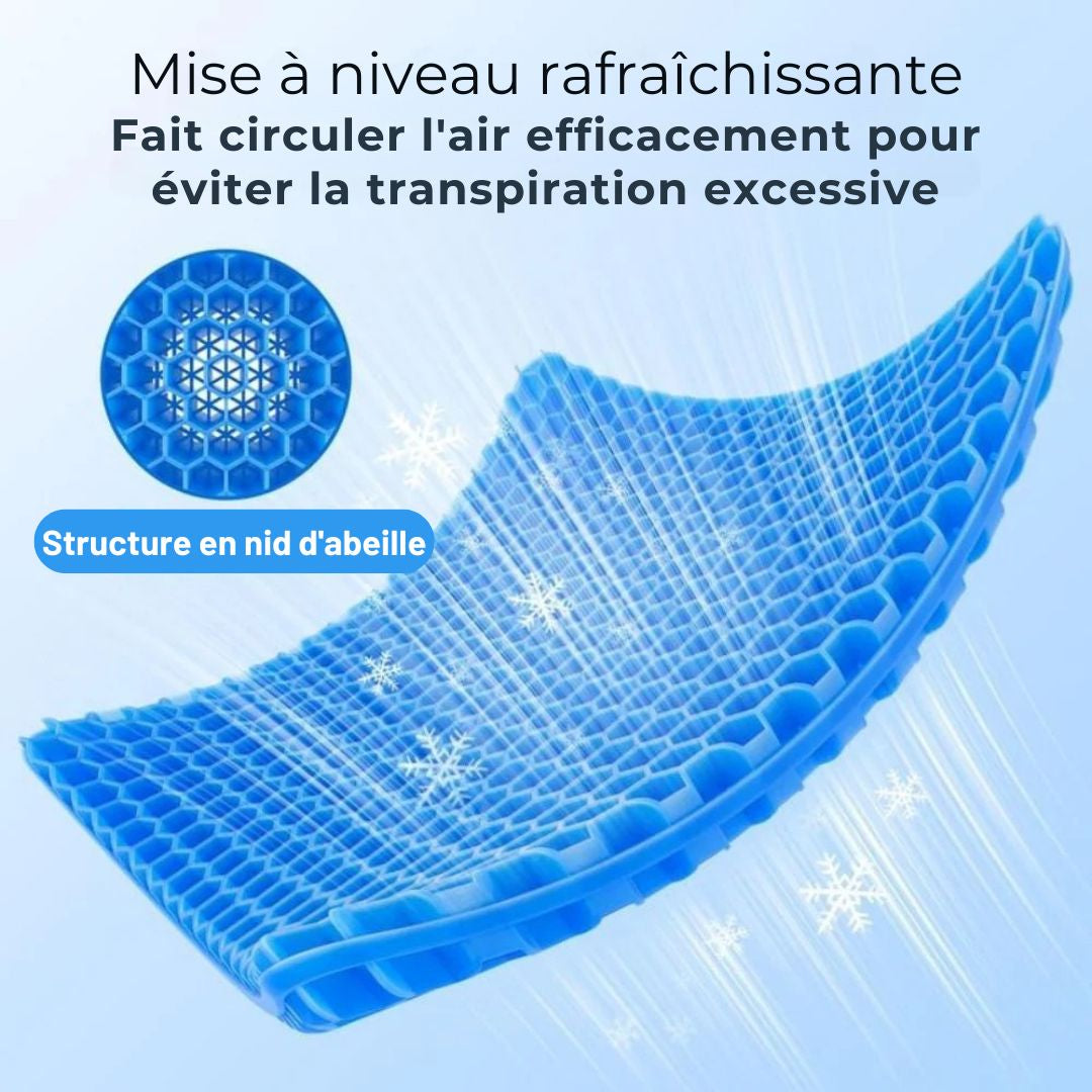 Coussin Gel Confort – Soulagement Instantané & Assise Durable